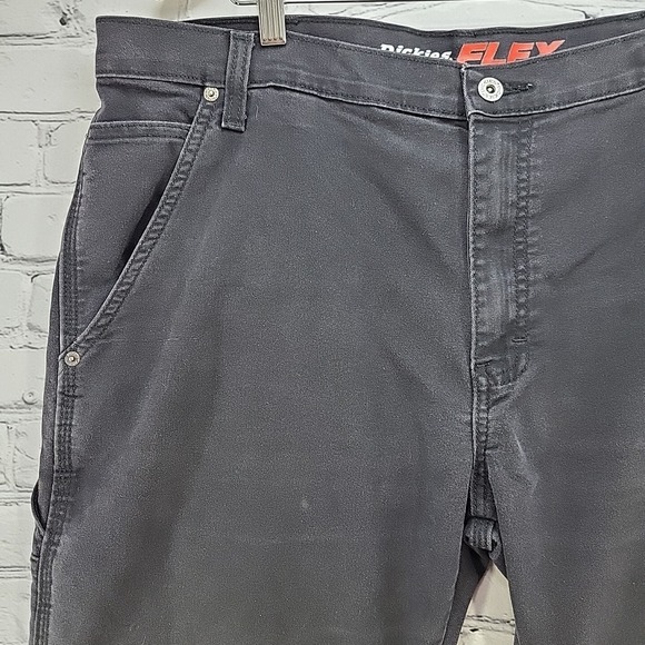 Dickies Flex Jeans Pants Mens sz 38X32 Black Workwear Flaw - Picture 4 of 15